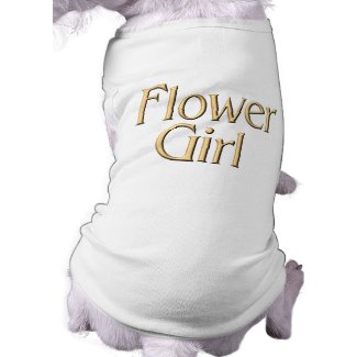 Flower Girl dog t-shirt petshirt