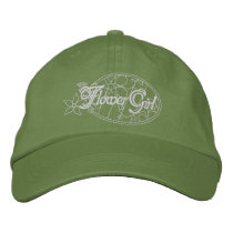 Flower Girl embroidered hats