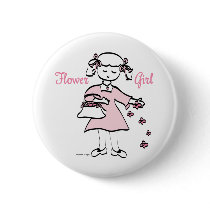 Flower Girl Favors Button