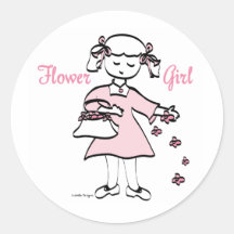 Flower Girl Favors Sticker