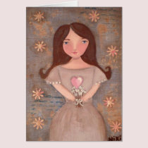Flower Girl Greeting Card cards