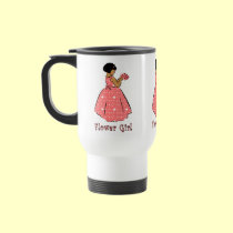 Flower Girl in Coral mugs