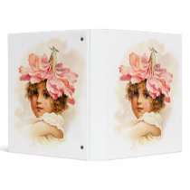 Flower Girl in Pink 3 Ring Binder