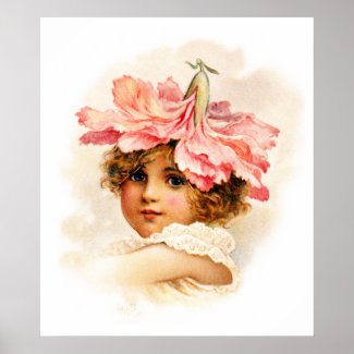 Flower Girl in Pink print