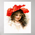 Flower Girl in Red Posters