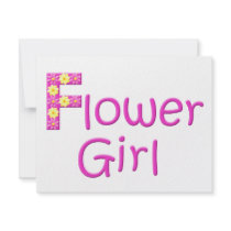 flower girl invitations
