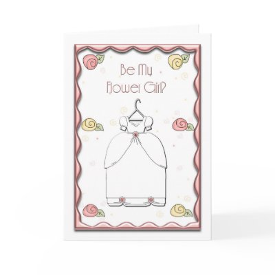 Flower Girl Invitation Card