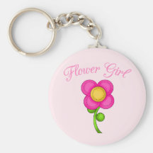 Flower Girl Key Chains
