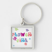 Flower Girl Key Chains