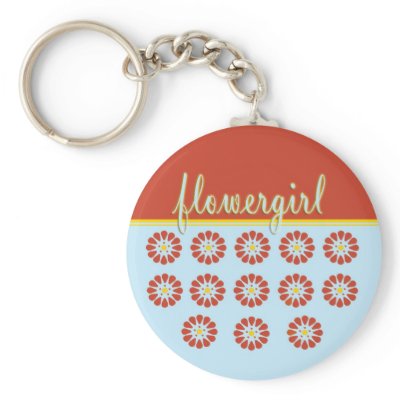 Flower Girl Key Chains