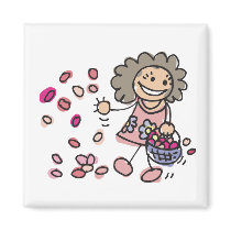 Flower Girl Magnet