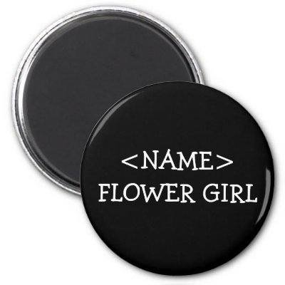 Flower Girl Fridge Magnets