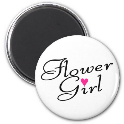 Flower Girl Fridge Magnets