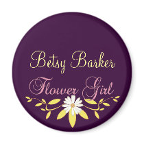 Flower Girl Refrigerator Magnets