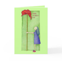 Flower Girl Mother's Day Card