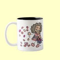 Flower Girl Mug mugs