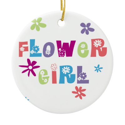 Flower Girl Christmas Tree Ornaments