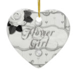 flower girl christmas ornament