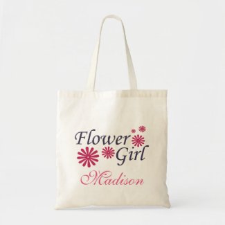 Flower Girl Personalized Tote Bag