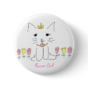 Flower Girl Pin buttons