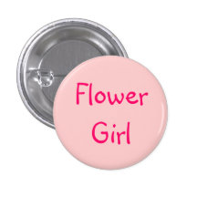 Flower Girl Pinback Button