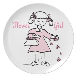 Flower Girl plate