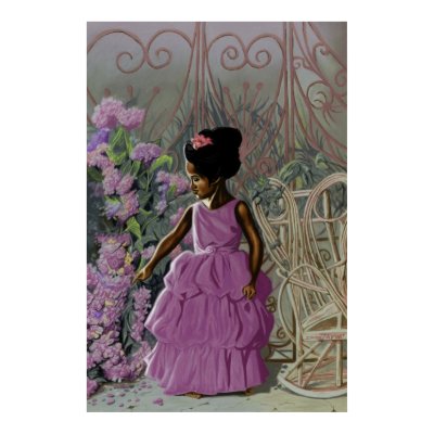 FLOWER GIRL PRINT by colormeblack4