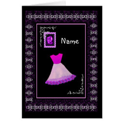 Flower Girl PURPLE Dress Flowered Trim card