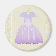 Flower Girl Spring time Magnets