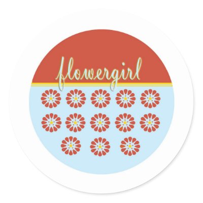 Flower Girl Stickers