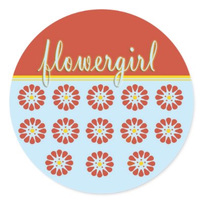 Flower Girl Sticker