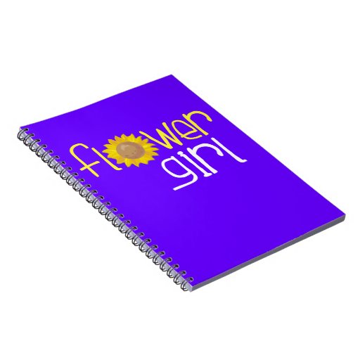Flower Girl Sunflower Spiral Note Book
