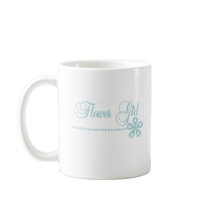 Flower Girl Teal Elegance Coffee Mugs