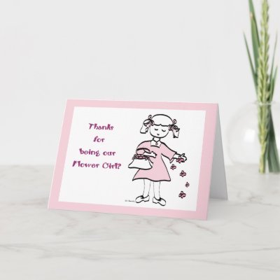 Flower Girl Thank You Card