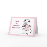 Flower Girl Thank You Card