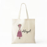 Flower Girl Tote Bag - Personalize (Abigail)