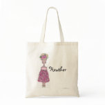 Flower Girl Tote Bag - Personalize - Heather