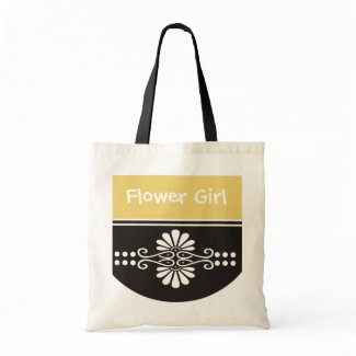 Flower Girl Tote Bag - Yellow bag