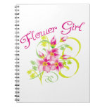 Flower Girl Tropical Flower Spiral Notebooks