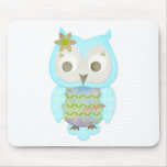 Flower Gypsy Owl Mousepad