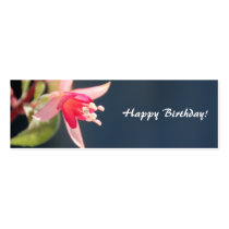 Flower Happy Birthday Gift Tag business cards by pulsDesign Flower Happy Birthday Gift Tag business cards