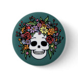 skull, flowers, jam, pretty, dead, rock, music,