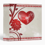 Flower Heart 3 Ring Binder