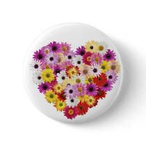 Flower Heart buttons