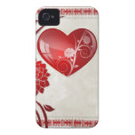 Flower Heart Case-Mate iPhone 4 Case