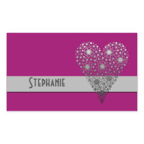 Flower Heart elegant Custom name stickers stickers