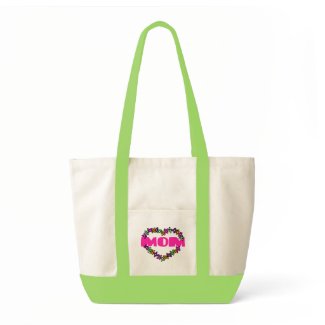 Flower Heart for Mom Tote bag