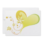 flower heart invitation