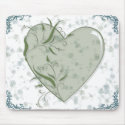 flower heart mousepads by Larissa789 flower heart mousepads