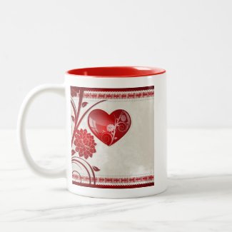 Flower Heart mug